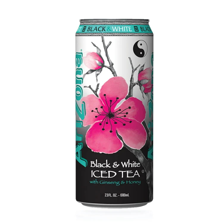 ARIZONA BLACK & WHITE ICED TEA 650ML