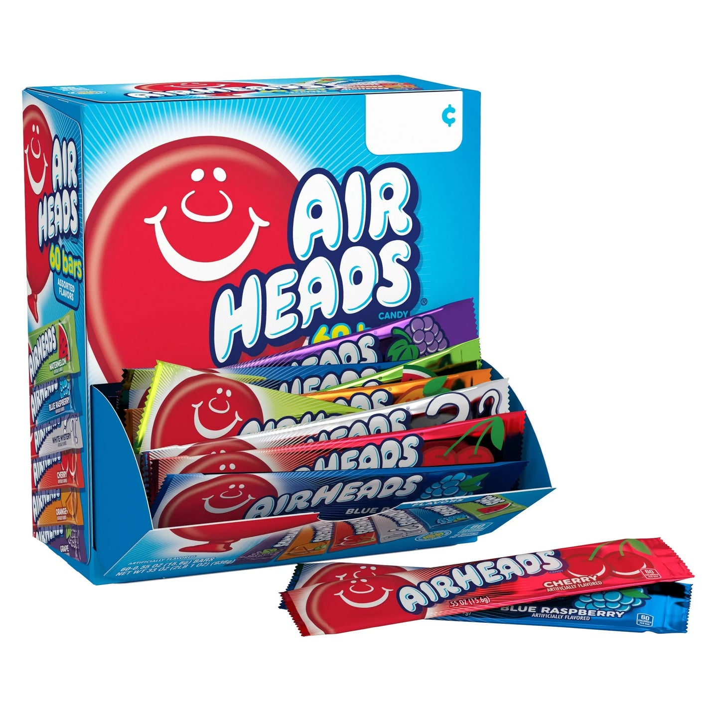 AIRHEADS CHEWY CANDY BARS, ASSORTED FLAVORS