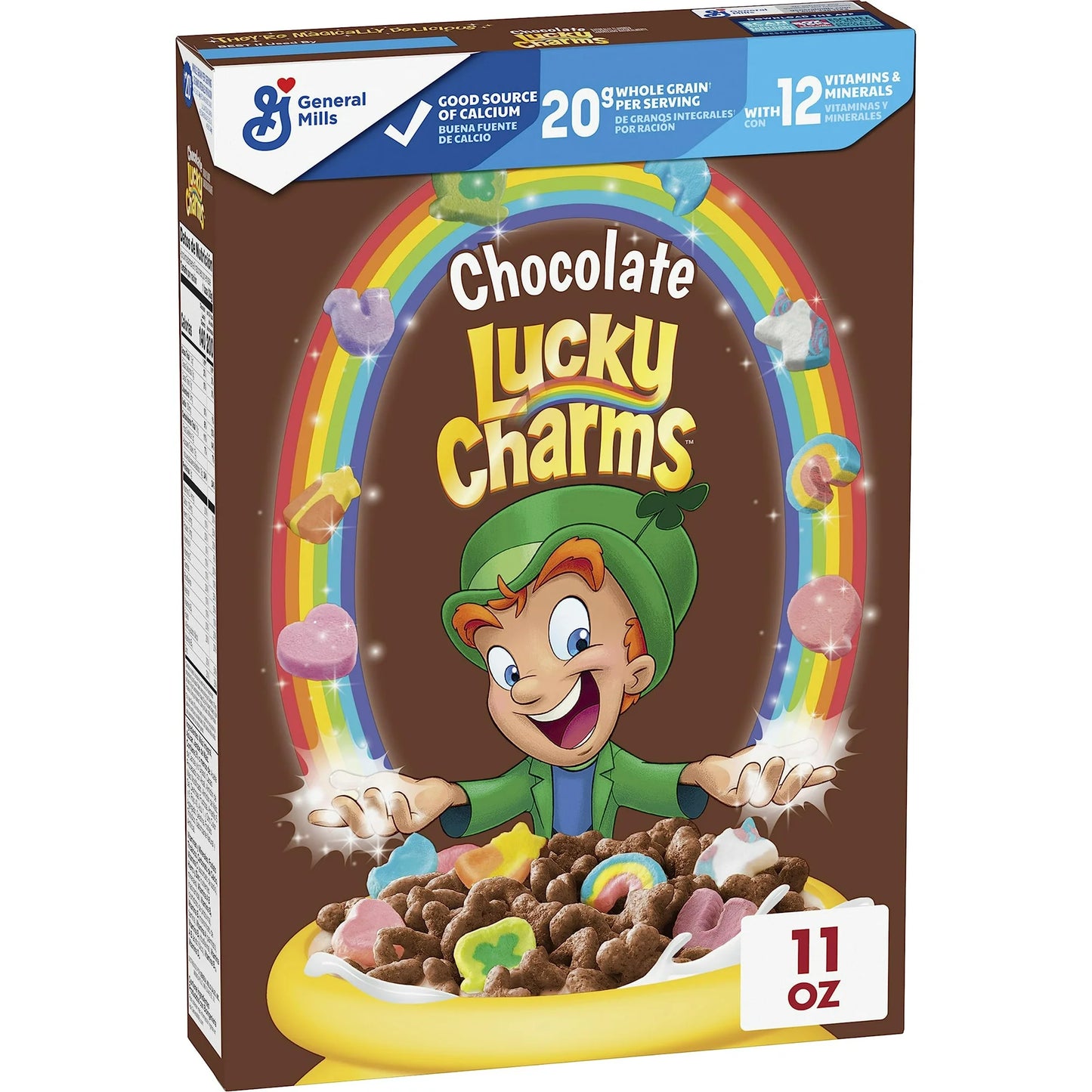 CHOCOLATE LUCKY CHARMS CEREAL WITH MARSHMALLOWS, 11 OZ