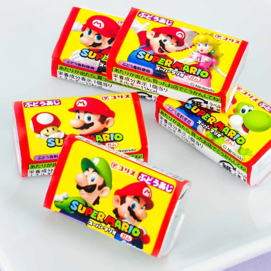 CORIS SUPER MARIO GUM SET - GRAPE - 5 PCS
