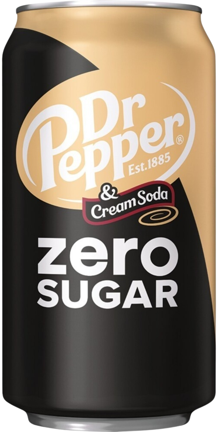 DR PEPPER CREAM SODA ZERO SUGAR 355ML