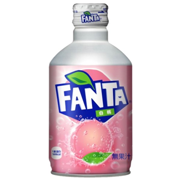 FANTA WHITE PEACH ALUMINUM BOTTLE 300ML