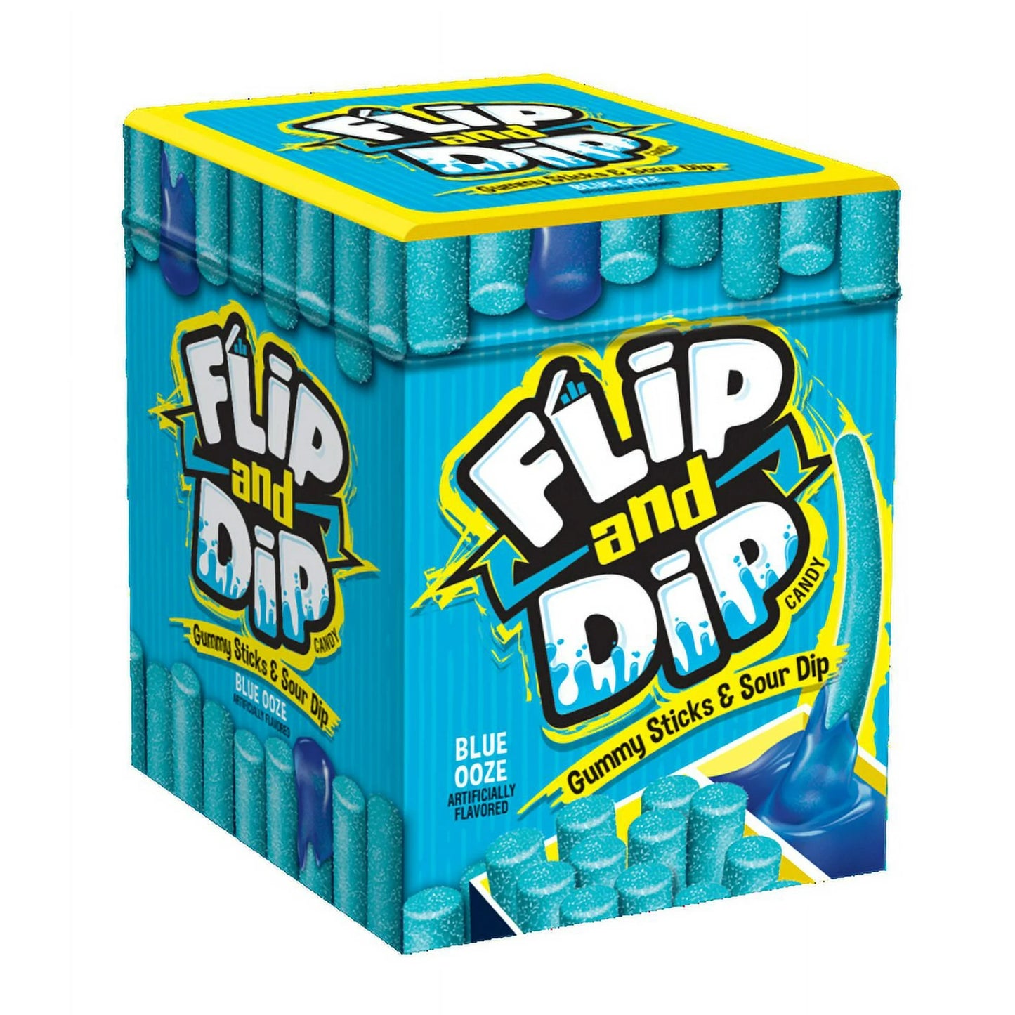 FLIP AND DIP GUMMY CANDY AND SOUR GEL DIP