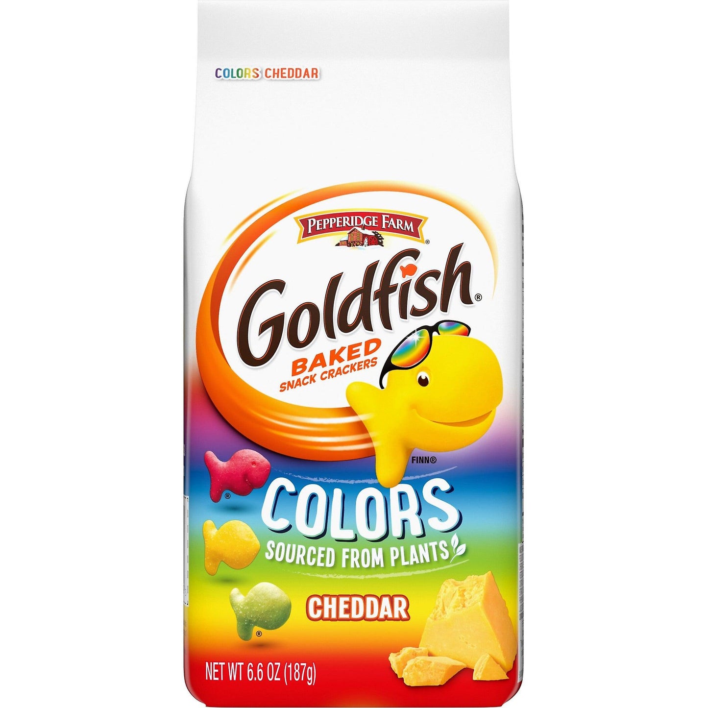PEPPERIDGE FARM GOLDFISH COLORS CHEDDAR CRACKERS