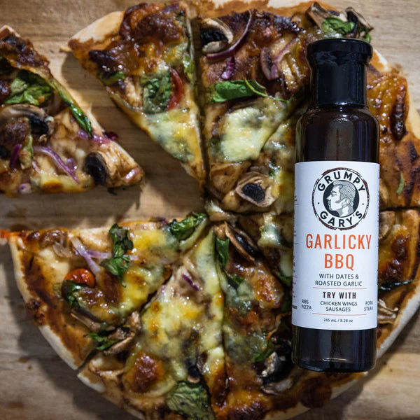GRUMPY GARY GARLICKY BBQ SAUCE 245ML