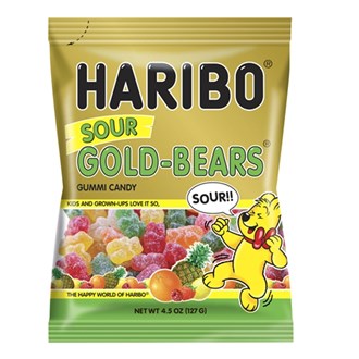 HARIBO SOUR GOLD BEARS 127G