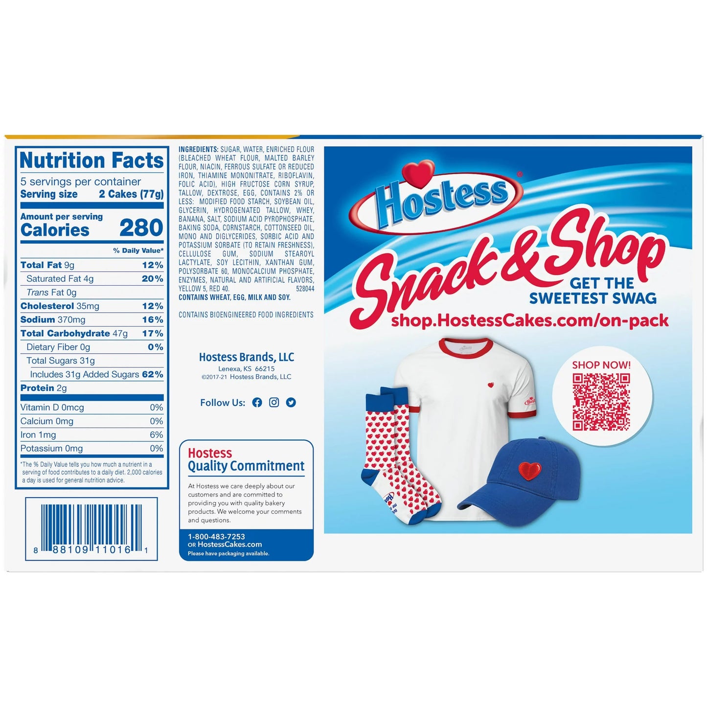 HOSTESS BANANA FLAVORED TWINKIES, CREAMY BANANA FLAVORED FILLING - 13.58 OZ, 10 COUNT