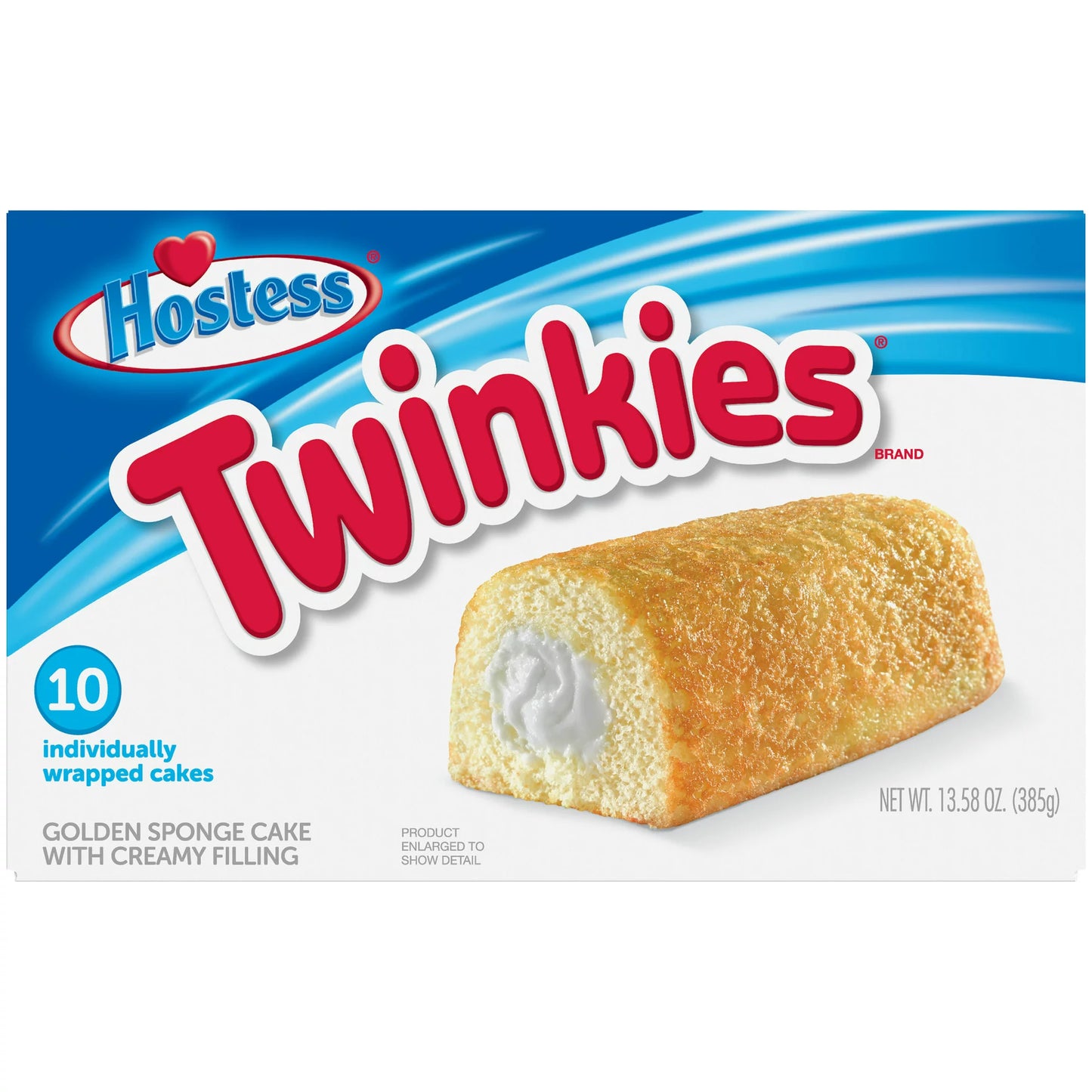 HOSTESS TWINKIES, CREAMY GOLDEN SPONGE CAKE 10PACK