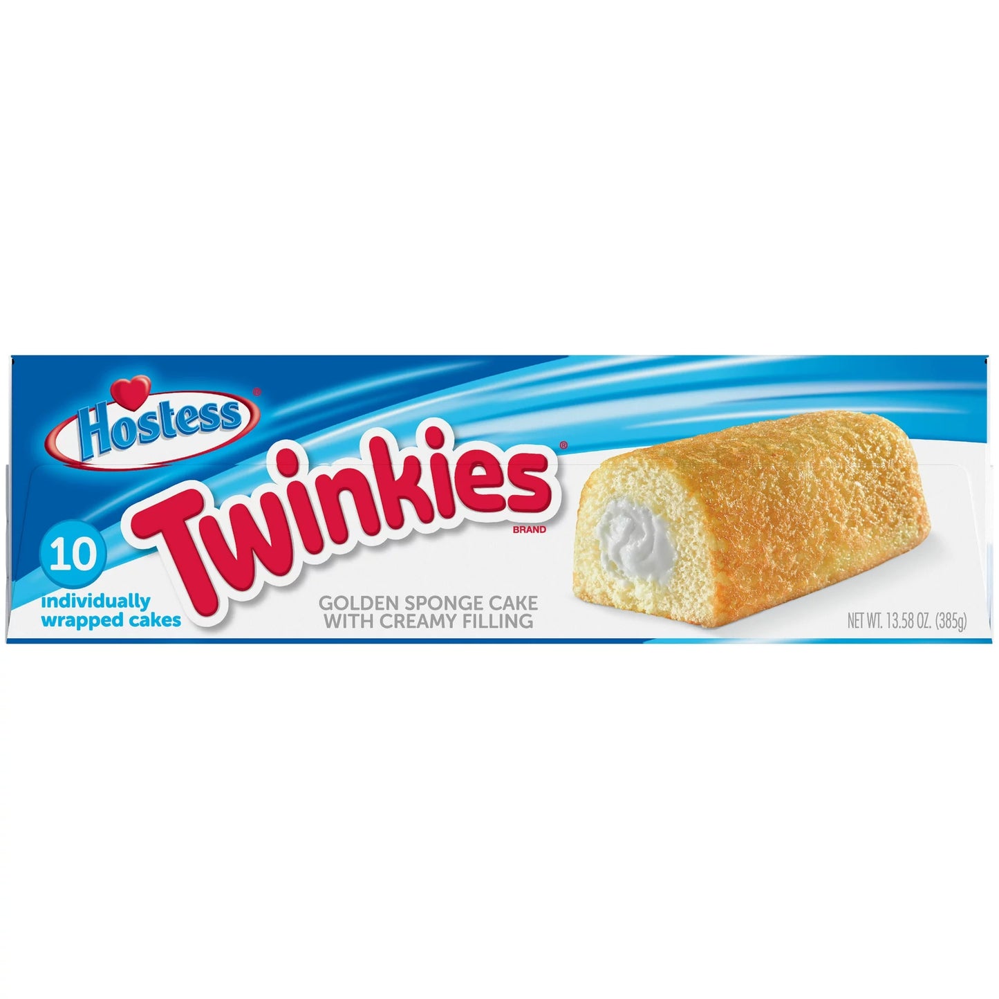 HOSTESS TWINKIES, CREAMY GOLDEN SPONGE CAKE 10PACK