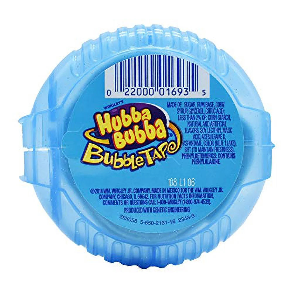 HUBBA BUBBA BUBBLE TAPE SOUR BLUE RASPBERRY