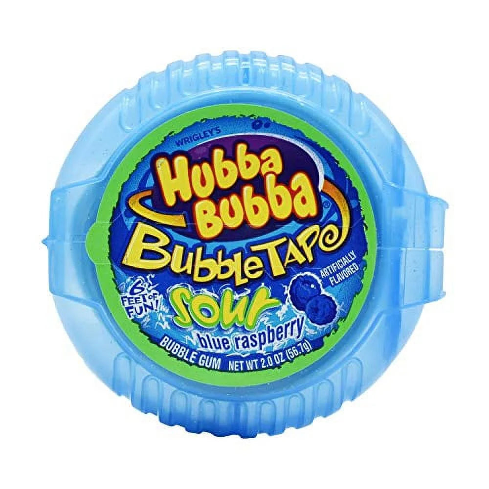 HUBBA BUBBA BUBBLE TAPE SOUR BLUE RASPBERRY