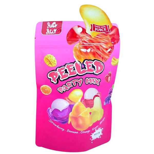 JUICY JELLY PEELED GUMMY PARTY MIX HANGSELL 120G