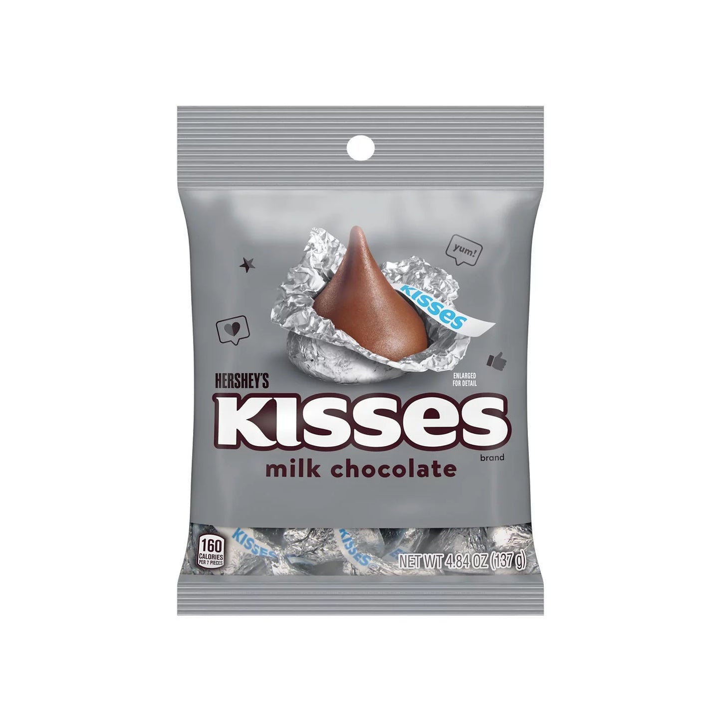 HERSHEY'S KISSES MILK CHOCOLATE 137G