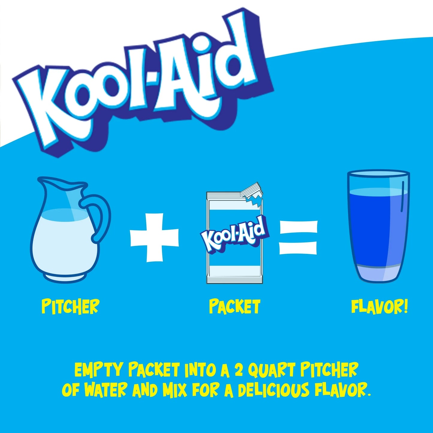 KOOL-AID UNSWEETENED BLUE RASPBERRY LEMONADE ARTIFICIALLY FLAVORED POWDERED DRINK MIX
