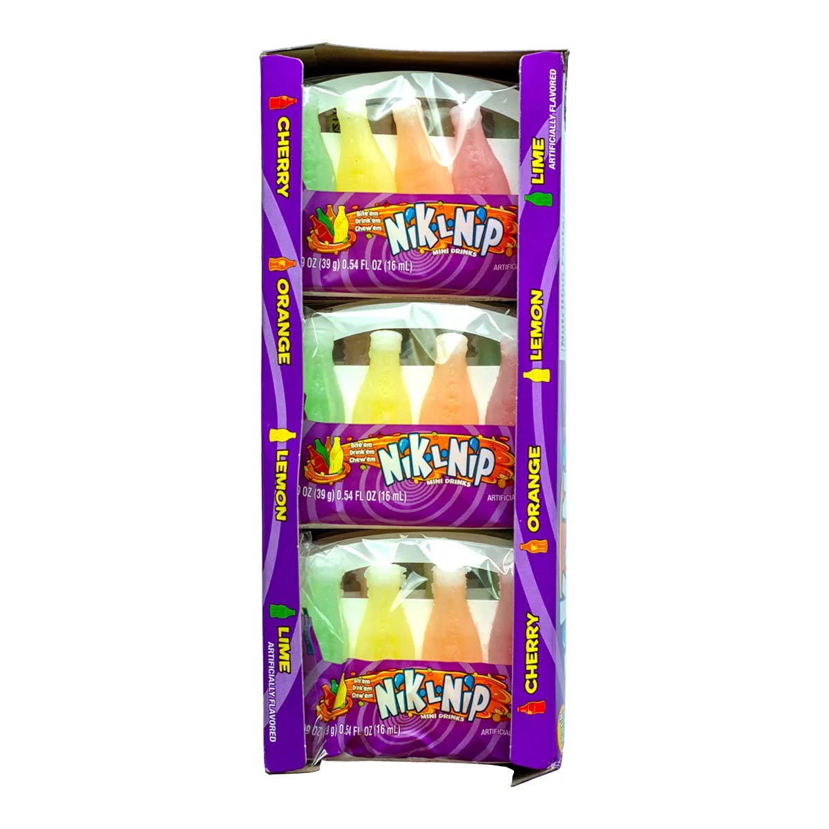 NIK L NIP WAX BOTTLE CANDY 4 PACK
