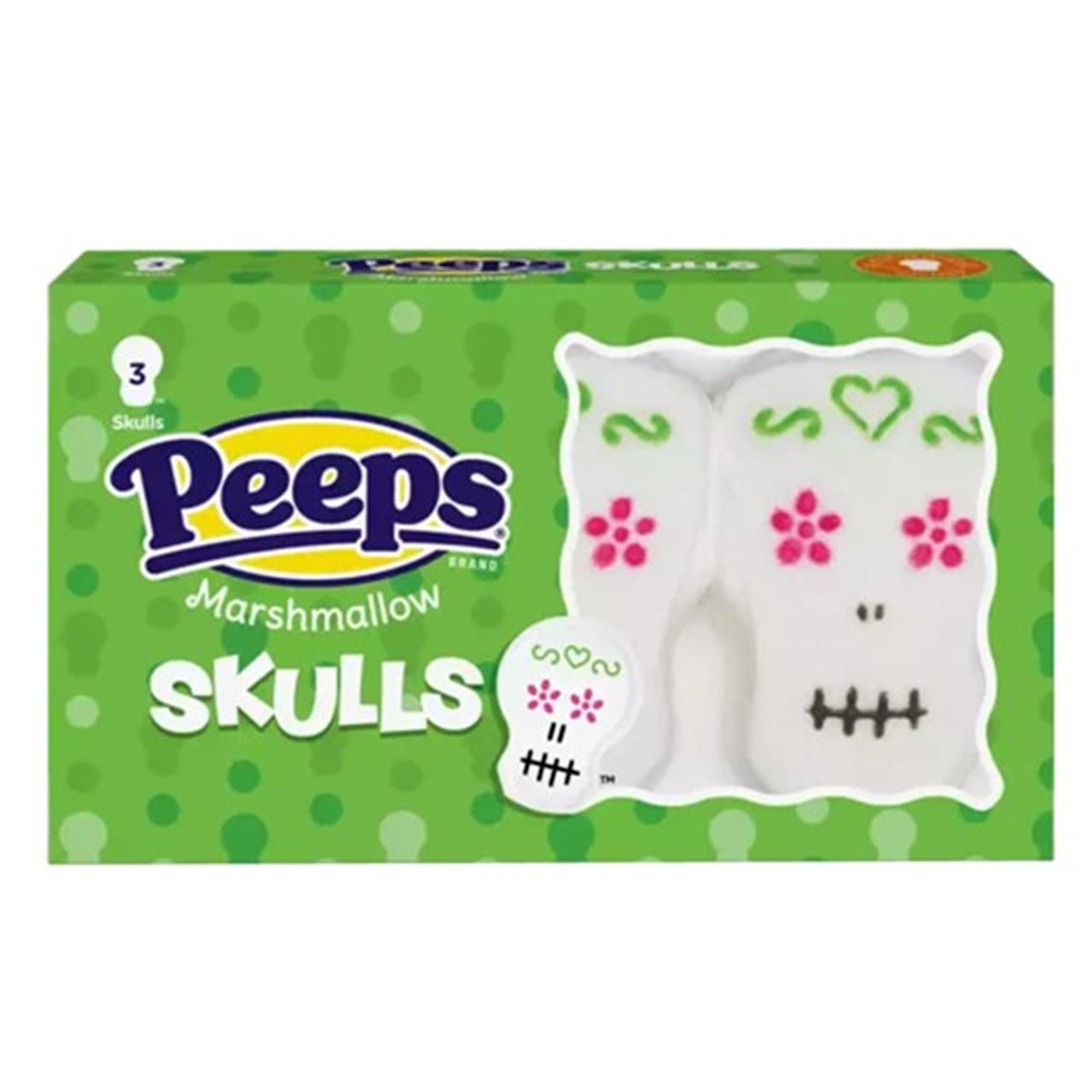PEEPS MARSHMALLOW SKULLS (31G PACKET)