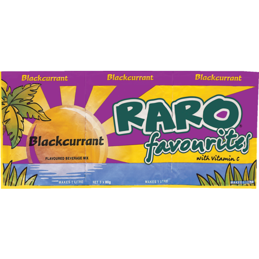 RARO SACHETS DRINK MIX BLACKCURRANT 3 PACK