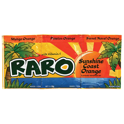 Raro Sunshine Coast Orange Beverage Mix 3 pk