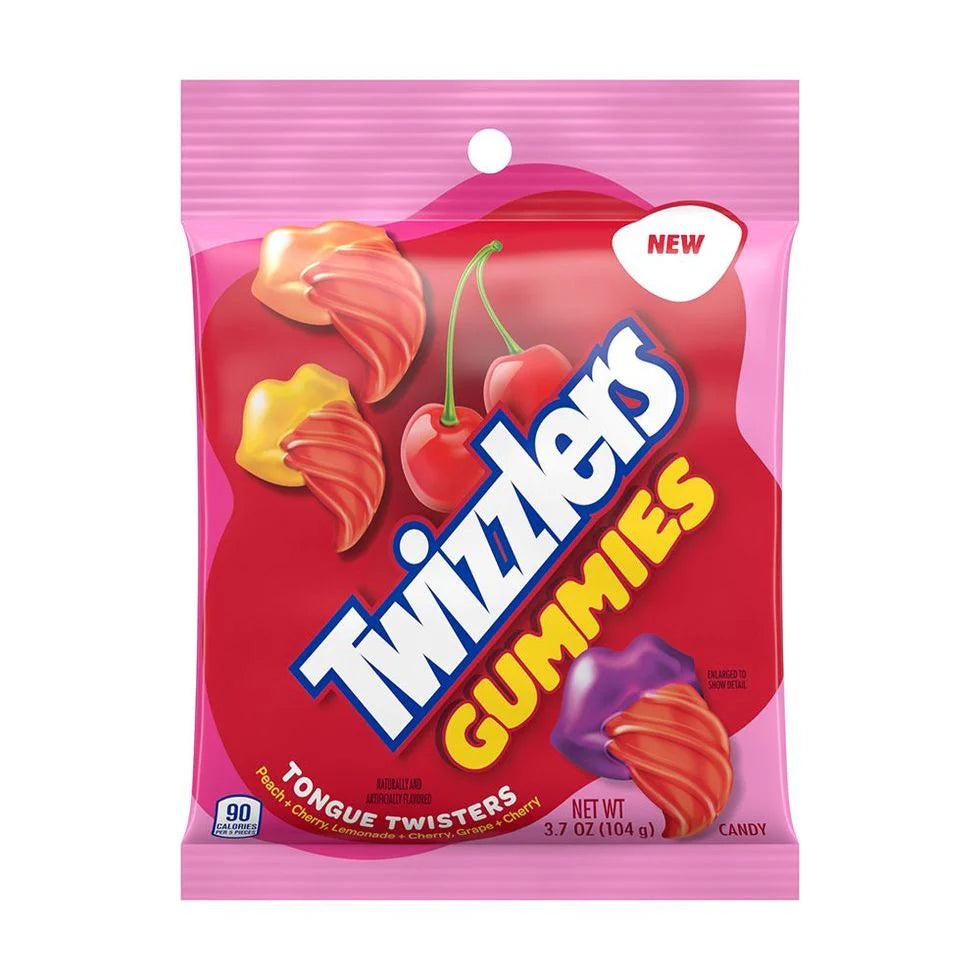 TWIZZLERS GUMMIES TONGUE TWISTERS SWEET 182G
