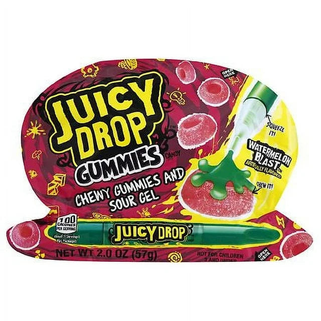 TOPPS JUICY DROP GUMMIES ASSORTED FLAVORS