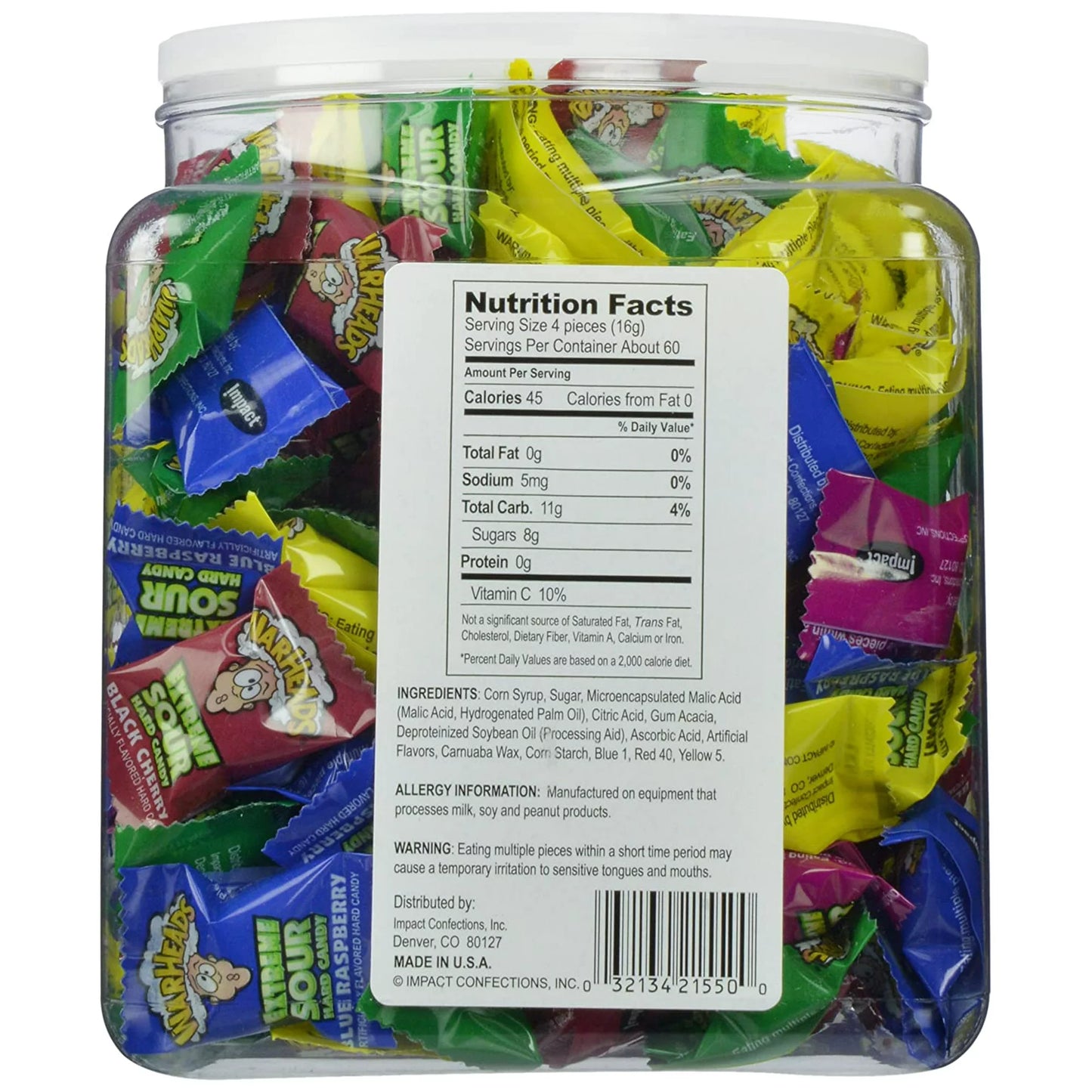 WARHEADS TUB 240 PIECES