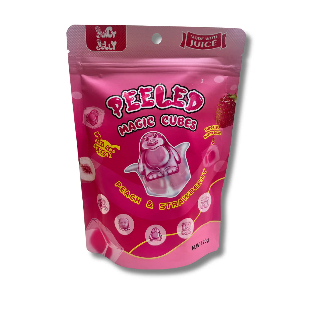 Peeled Magic Cubes Peach & Strawberry 120g