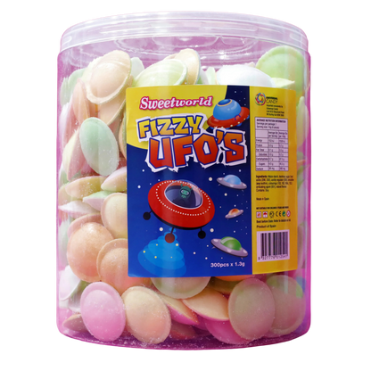 FIZZY UFO TUB 300PCS