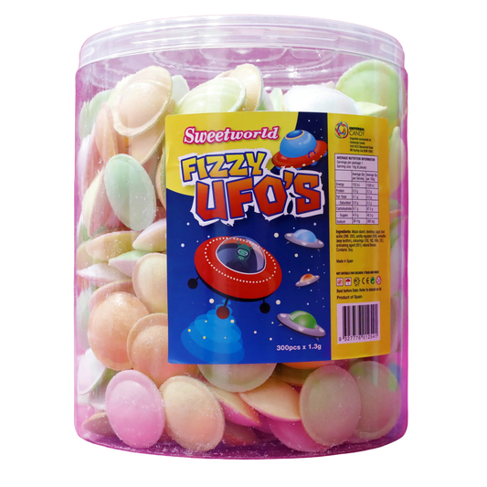 FIZZY UFO TUB 300PCS