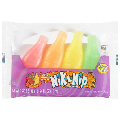 NIK L NIP WAX BOTTLE CANDY 4 PACK