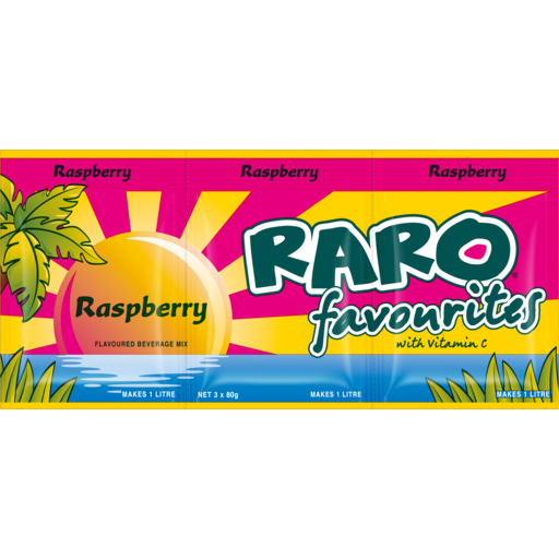 RARO SUNSHINE COAST RASPBERRY BEVERAGE MIX 3 PK