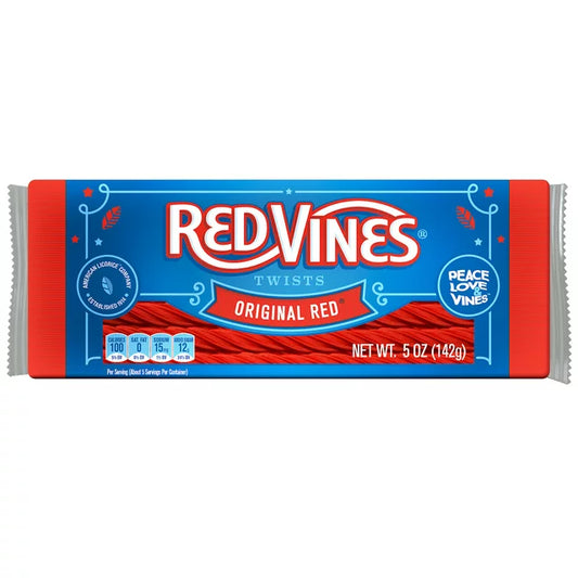 RED VINES TWISTS ORIGINAL RED CHEWY CANDY