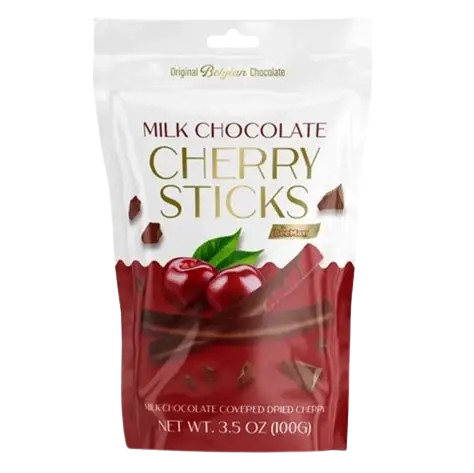 BeeMax Milk Chocolate Covered Dried Cherry Sticks