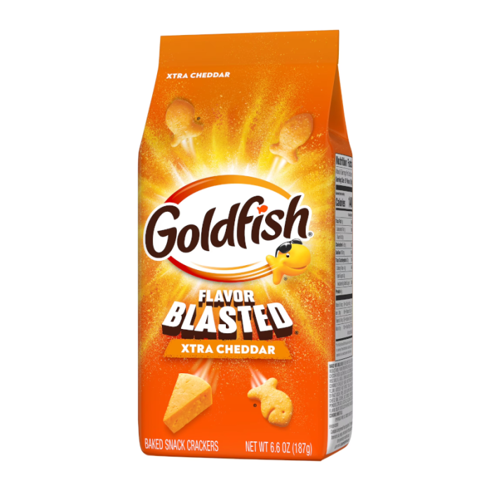 GOLDFISH FLAVOR BLASTED WTRA CHEDDAR CRACKERS 187g