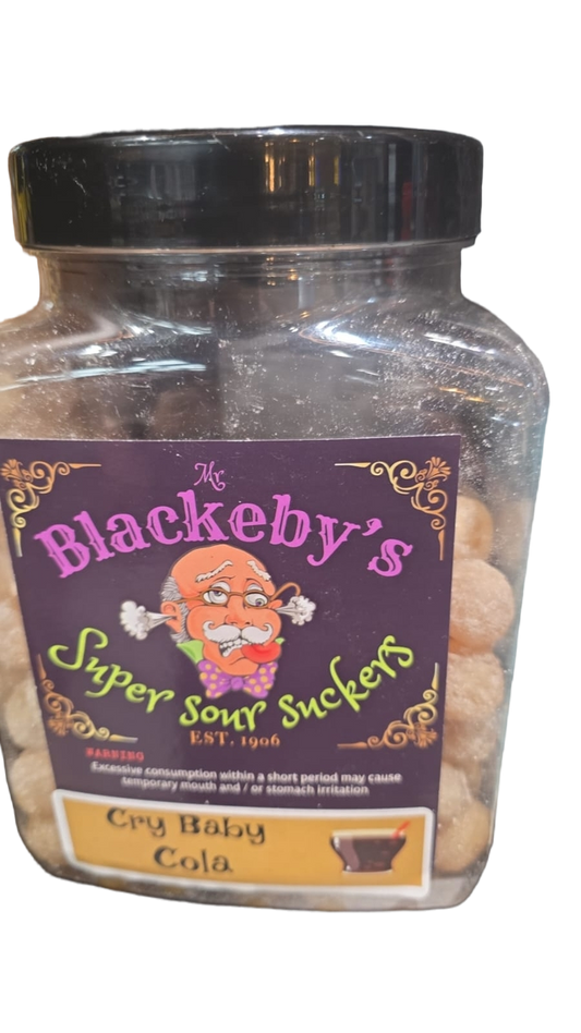 Blackeby's Super Sour Suckers Cry Baby Cola