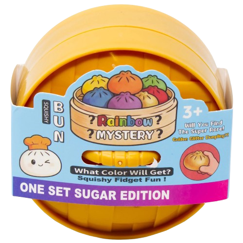 Rainbow Mystery Squishy Bun Sugar Edition Mystery Pack