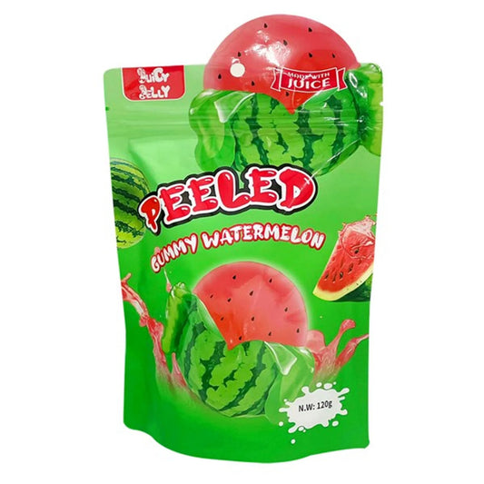 JUICY JELLY PEELED GUMMY WATERMELON 120g